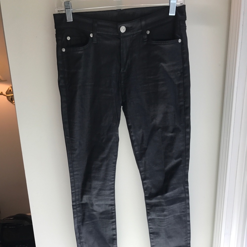 NWOT 7 For All ManKind 27 Coated Jeans